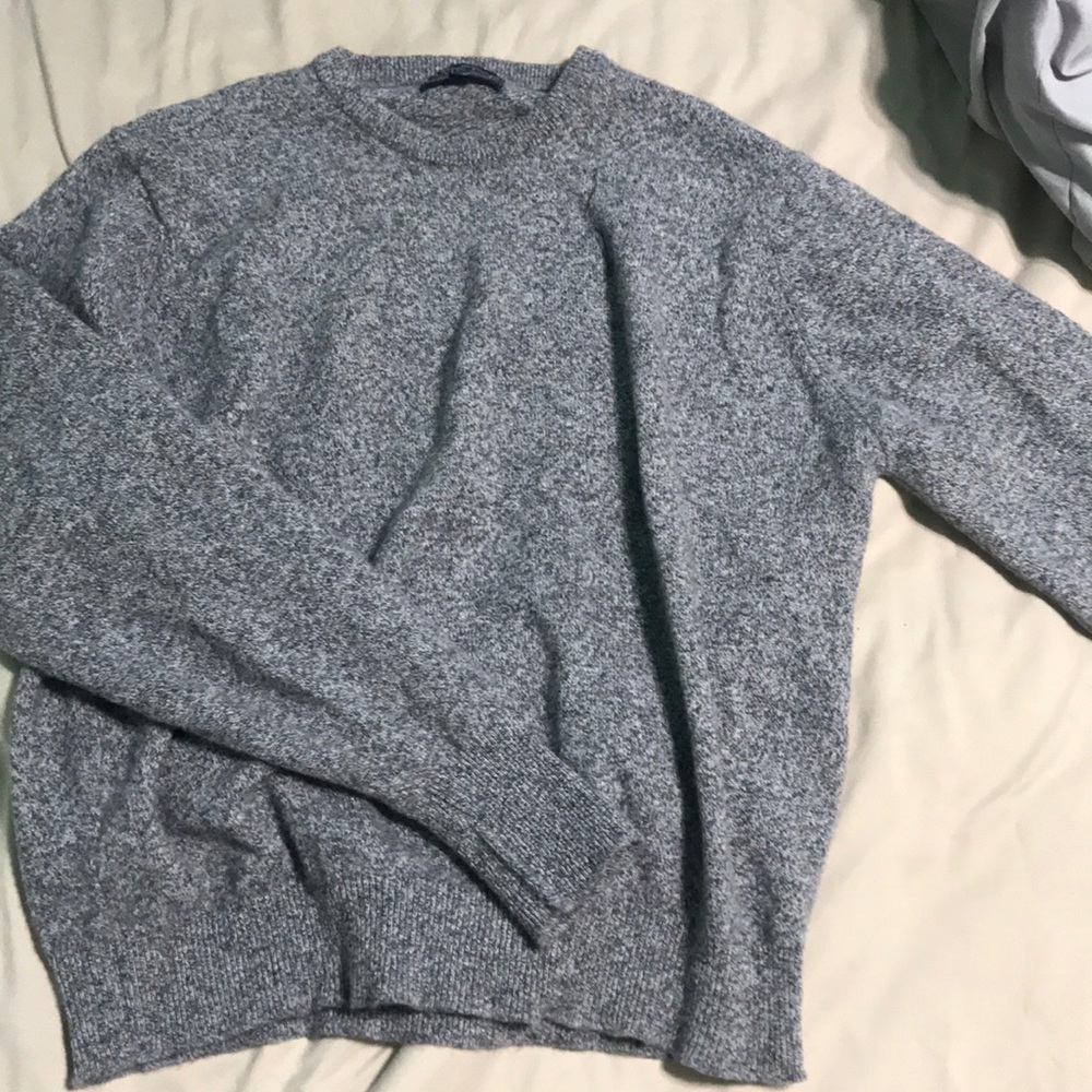 grey lambs wool sweater